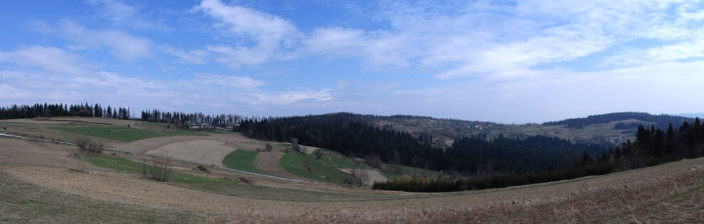 Widok na Łazy, Parszywkę i Chwasta.